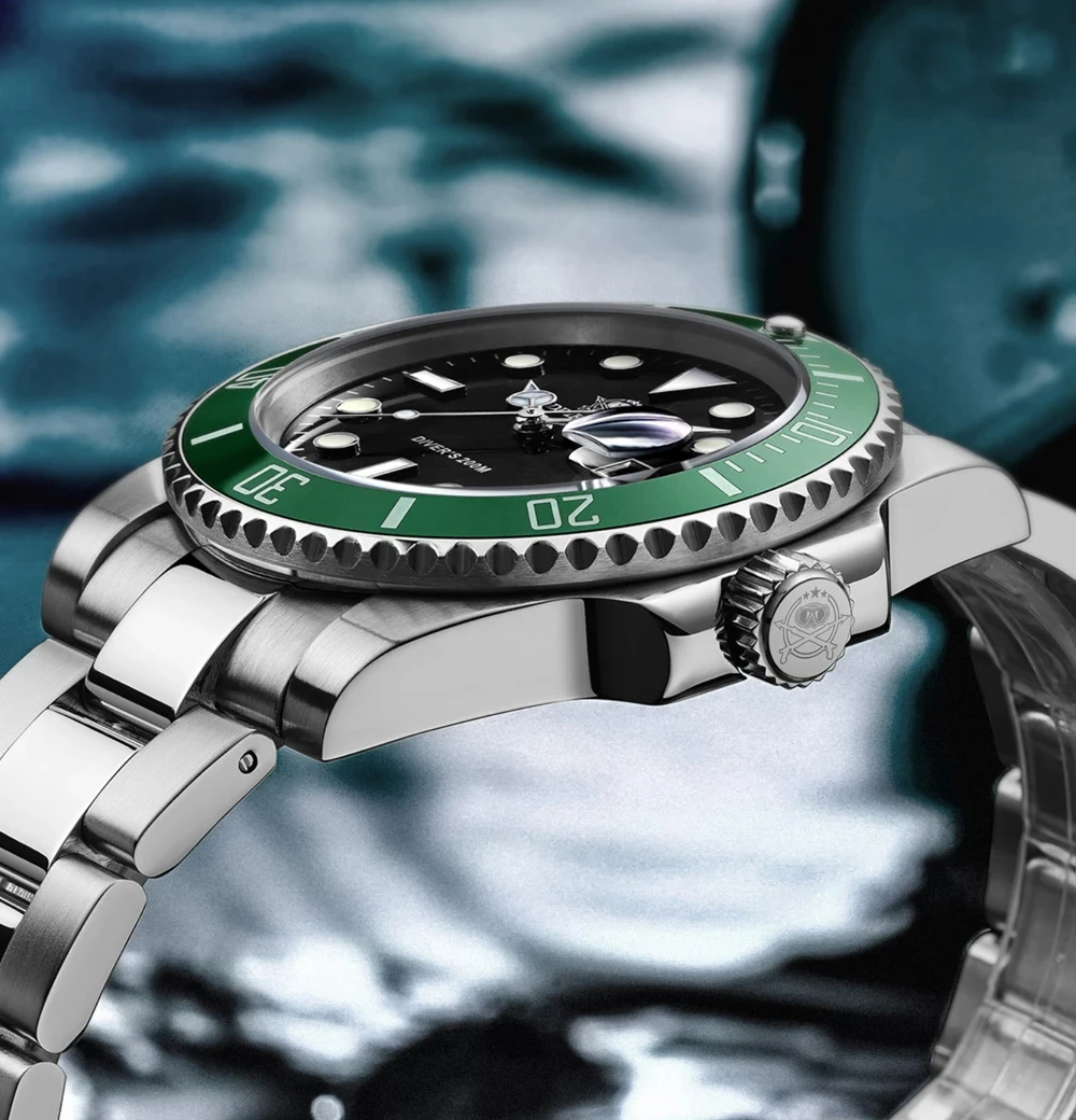 ADDIESDIVE 41mm Men's Diver Quartz Watch Domed Glass Ceramic Bezel Wristwatch Waterproof 200m Super Luminous Stainless Watches - Image 24