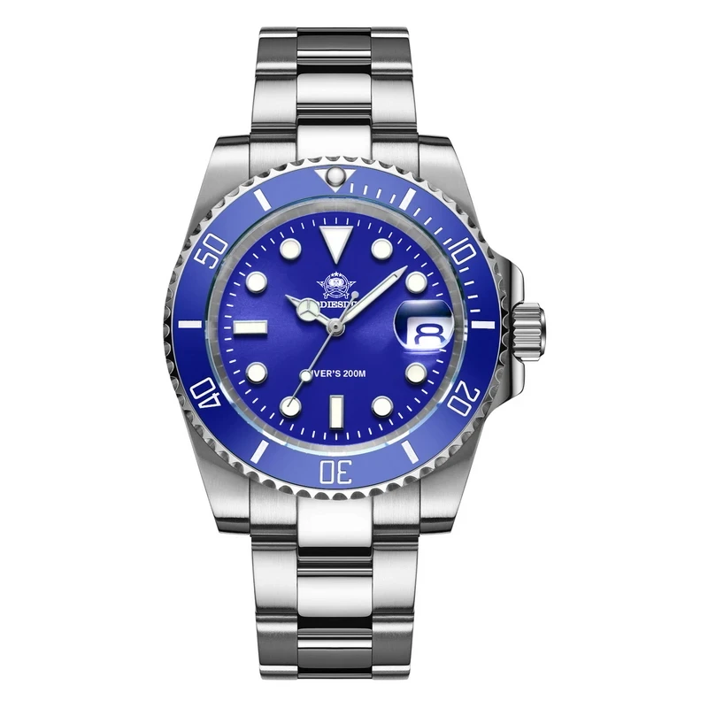 ADDIESDIVE 41mm Men's Diver Quartz Watch Domed Glass Ceramic Bezel Wristwatch Waterproof 200m Super Luminous Stainless Watches - Image 9
