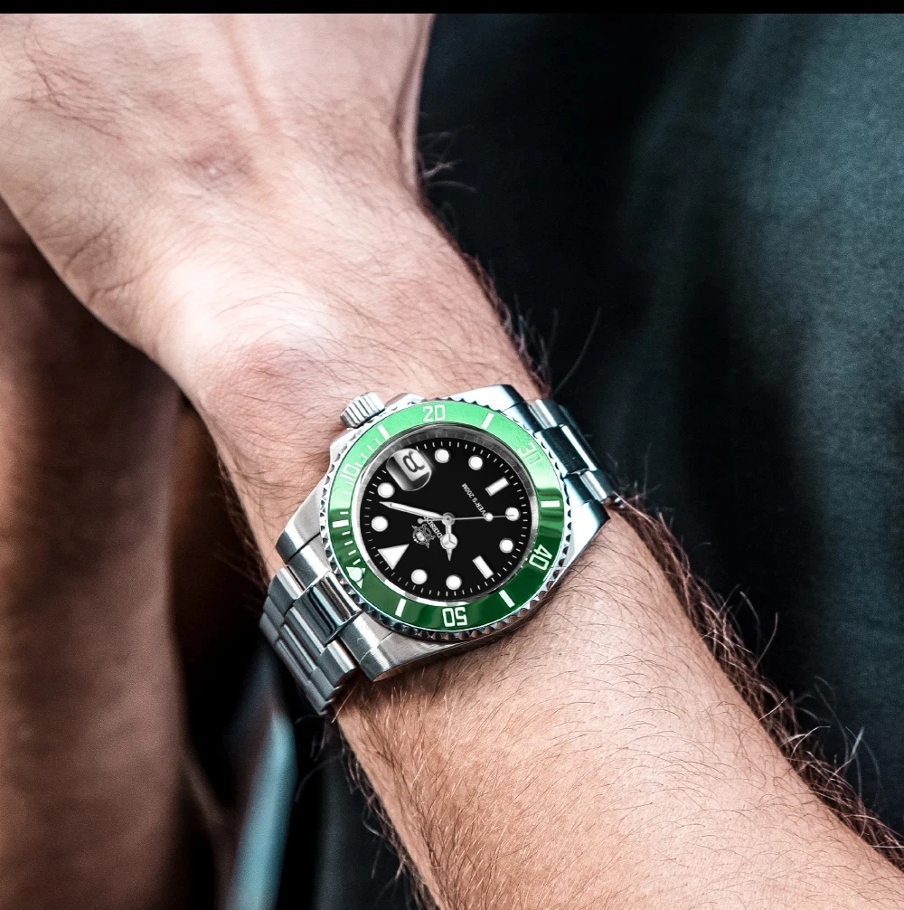 ADDIESDIVE 41mm Men's Diver Quartz Watch Domed Glass Ceramic Bezel Wristwatch Waterproof 200m Super Luminous Stainless Watches - Image 27