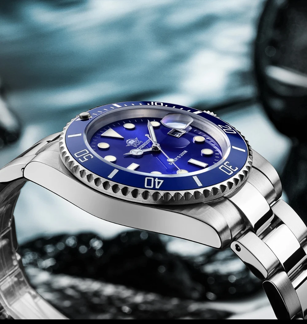 ADDIESDIVE 41mm Men's Diver Quartz Watch Domed Glass Ceramic Bezel Wristwatch Waterproof 200m Super Luminous Stainless Watches - Image 23
