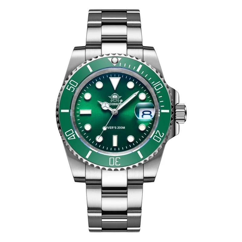 ADDIESDIVE 41mm Men's Diver Quartz Watch Domed Glass Ceramic Bezel Wristwatch Waterproof 200m Super Luminous Stainless Watches - Image 8