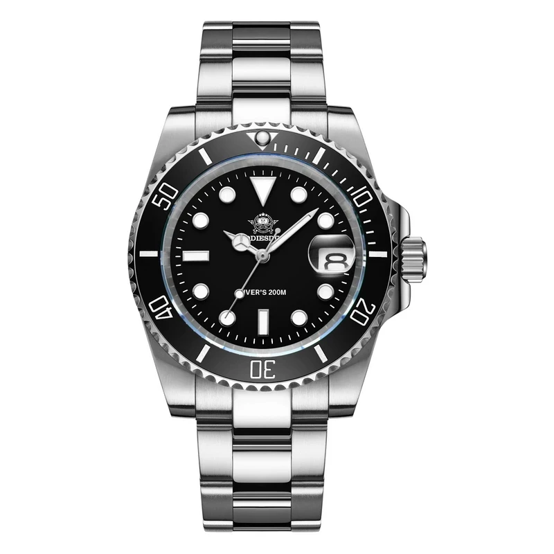 ADDIESDIVE 41mm Men's Diver Quartz Watch Domed Glass Ceramic Bezel Wristwatch Waterproof 200m Super Luminous Stainless Watches - Image 10