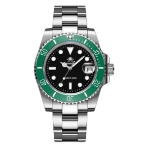ADDIESDIVE 41mm Men's Diver Quartz Watch Domed Glass Ceramic Bezel Wristwatch Waterproof 200m Super Luminous Stainless Watches
