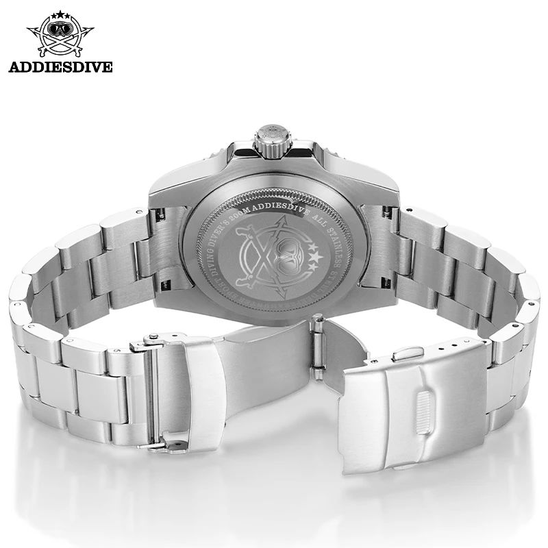ADDIESDIVE 41mm Men's Diver Quartz Watch Domed Glass Ceramic Bezel Wristwatch Waterproof 200m Super Luminous Stainless Watches - Image 6